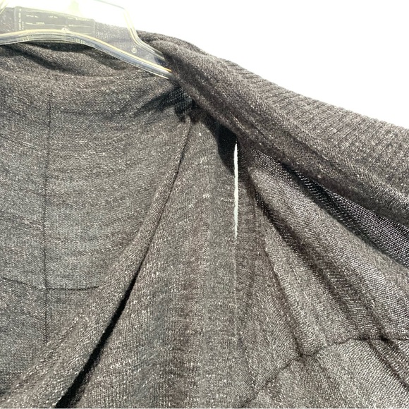 All Saints Gray Knit Sweater Vest Waterfall Sleeveless Cardigan size 8 - Picture 4 of 9